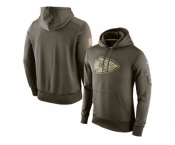 Men's Kansas City Chiefs Nike Olive Salute To Service KO Performance Hoodie