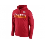Men's Kansas City Chiefs Nike Red Sideline Circuit Pullover Performance Hoodie