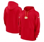 Men's Kansas City Chiefs Red Performance Pullover Hoodie