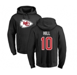 NFL Nike Kansas City Chiefs #10 Tyreek Hill Black Name & Number Logo Pullover Hoodie