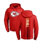 NFL Nike Kansas City Chiefs #10 Tyreek Hill Red Backer Pullover Hoodie