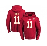 Nike Kansas City Chiefs #11 Alex Smith Red Name & Number Pullover NFL Hoodie