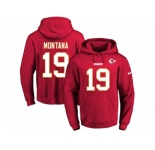 Nike Kansas City Chiefs #19 Joe Montana Red Name & Number Pullover NFL Hoodie