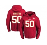 Nike Kansas City Chiefs #50 Justin Houston Red Name & Number Pullover NFL Hoodie