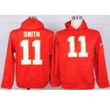 nike nfl jerseys kansas city chiefs #11 alex smith red[pullover hooded sweatshirt]