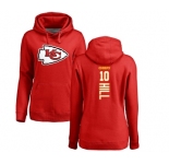 NFL Women's Nike Kansas City Chiefs #10 Tyreek Hill Red Backer Pullover Hoodie