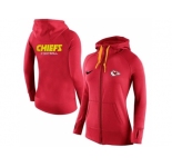 Women Nike Kansas City Chiefs Full-Zip Performance Hoodie Red