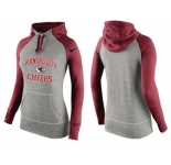 Women Nike Kansas City Chiefs Performance Hoodie Grey & Red_3