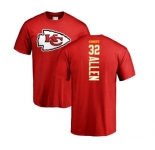 Football Kansas City Chiefs #32 Marcus Allen Red Backer T-Shirt