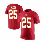Football Men's Kansas City Chiefs #25 LeSean McCoy Red Rush Pride Name & Number T-Shirt