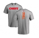 NFL Nike Kansas City Chiefs #10 Tyreek Hill Ash Backer T-Shirt