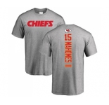 NFL Nike Kansas City Chiefs #15 Patrick Mahomes II Ash Backer T-Shirt