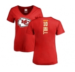 NFL Women's Nike Kansas City Chiefs #10 Tyreek Hill Red Backer T-Shirt