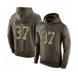 Football Seattle Seahawks #37 Shaun Alexander Green Salute To Service Men's Pullover Hoodie