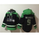 Men's Seattle Seahawks #9 Kenneth Walker III Black Ageless Must-Have Lace-Up Pullover Hoodie