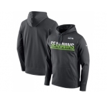 Men's Seattle Seahawks Nike Sideline Circuit Anthracite Pullover Hoodie