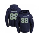 Nike Seattle Seahawks #88 Jimmy Graham Navy Blue Name & Number Pullover NFL Hoodie