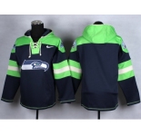 Nike Seattle Seahawks blank blue-green jerseys[pullover hooded sweatshirt]