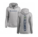 Football Women's Seattle Seahawks #37 Shaun Alexander Ash Backer Pullover Hoodie