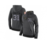 NFL Women's Nike Seattle Seahawks #31 Kam Chancellor Stitched Black Anthracite Salute to Service Player Performance Hoodie