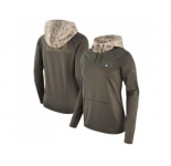 Women Tennessee Titans Nike Olive Salute to Service Performance Pullover Hoodie