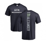 Football Seattle Seahawks #37 Shaun Alexander Navy Blue Backer T-Shirt