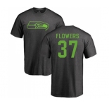 Football Seattle Seahawks #37 Tre Flowers Ash One Color T-Shirt