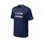 Men's Seattle Seahawks Nike Cardinal Facility T-Shirt D.Blue
