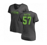 Football Women's Seattle Seahawks #57 Cody Barton Ash One Color T-Shirt