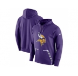 Men Minnesota Vikings Nike Purple Champ Drive Vapor Speed Performance Pullover Hoodie