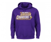 Men's Minnesota Vikings Majestic Purple 2015 NFC North Division Champions Pullover Hoodie