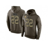 NFL Men's Nike Minnesota Vikings #22 Harrison Smith Stitched Green Olive Salute To Service KO Performance Hoodie