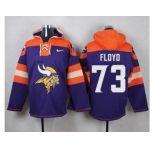 Nike Minnesota Vikings #73 Sharrif Floyd Purple Player Pullover NFL Hoodie