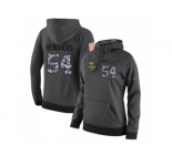 NFL Women's Nike Minnesota Vikings #54 Eric Kendricks Stitched Black Anthracite Salute to Service Player Performance Hoodie