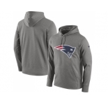 Men New England Patriots Nike Gray Circuit Logo Essential Performance Pullover Hoodie