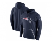 Men New England Patriots Nike Navy Champ Drive Vapor Speed Performance Pullover Hoodie