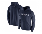 Men New England Patriots Nike Navy Club Fleece Pullover Hoodie