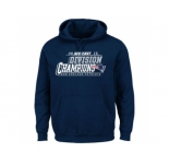 Men's New England Patriots Majestic Navy 2015 AFC East Division Champions Pullover Hoodie