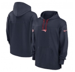 Men's New England Patriots Navy Performance Pullover Hoodie