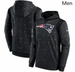 Men's New England Patriots Nike Charcoal 2021 NFL Crucial Catch Therma Pullover Hoodie