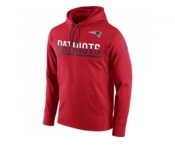 Men's New England Patriots Nike Sideline Circuit Red Pullover Hoodie