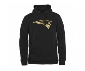 Men's New England Patriots Pro Line Black Gold Collection Pullover Hoodie