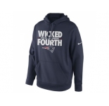 New England Patriots Nike Navy Blue Super Bowl XLIX Champions Celebration Multi Champs Slogan Pullover Hoodie