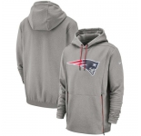 New England Patriots Nike Sideline Performance Player Pullover Hoodie Heathered Gray