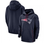 New England Patriots Nike Sideline Performance Player Pullover Hoodie Navy