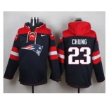 Nike New England Patriots #23 Patrick Chung Navy Blue Player Pullover NFL Hoodie
