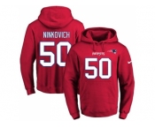 Nike New England Patriots #50 Rob Ninkovich Red Name & Number Pullover NFL Hoodie