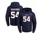Nike New England Patriots #54 Dont'a Hightower Navy Blue Name & Number Pullover NFL Hoodie