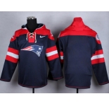 Nike New England Patriots blank red-blue jerseys[pullover hooded sweatshirt]