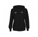 Women New England Patriots Stadium Rally Full Zip Hoodie Black